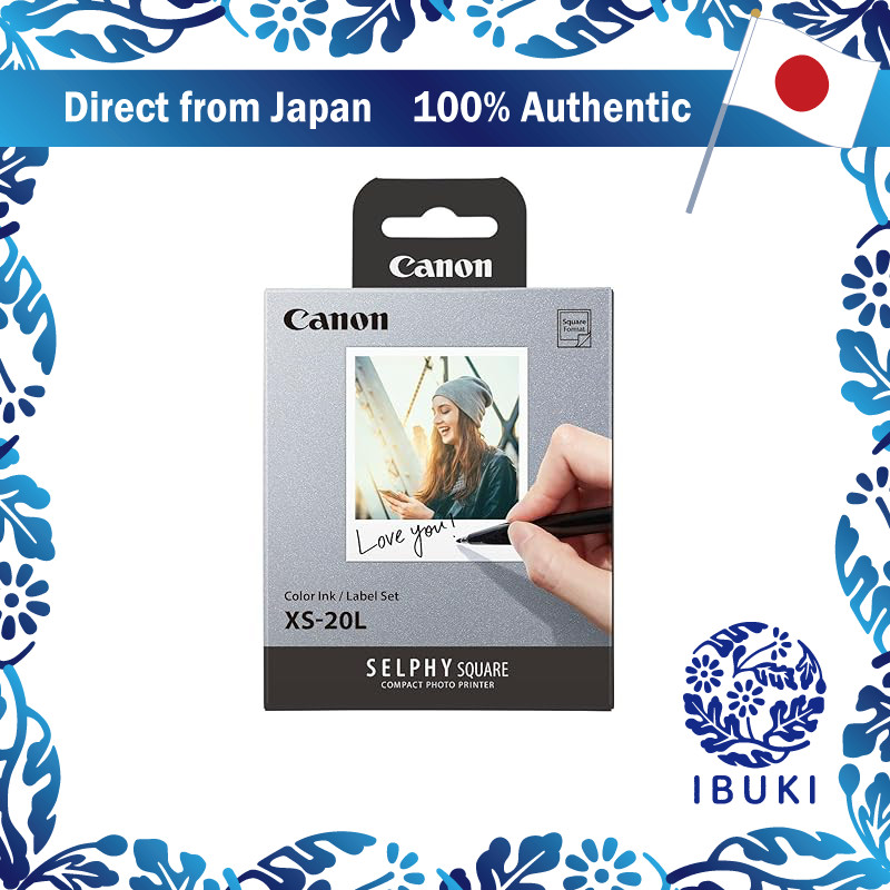 Canon SELPHY SQUARE QX10/QX20 Color Ink/Label Set XS-20L