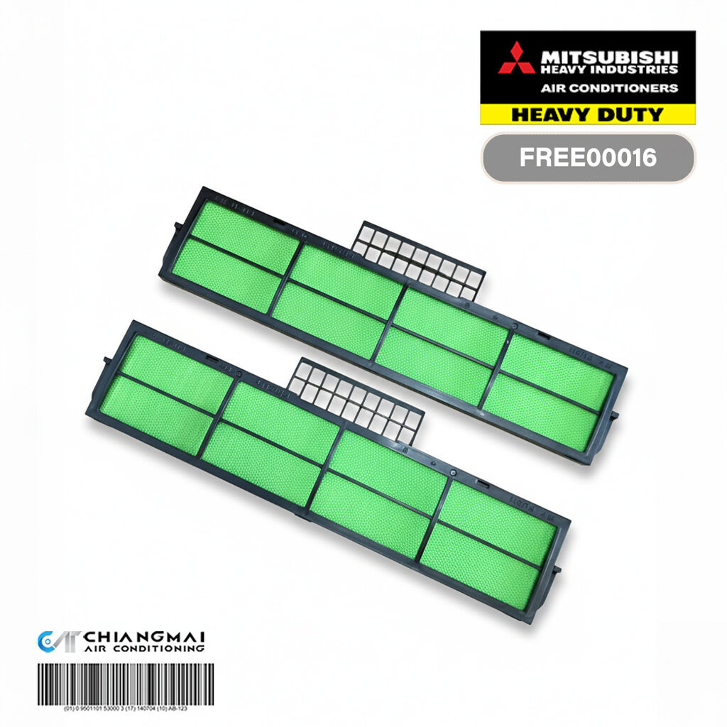 FREE00016 (SPIN00407) แผ่นกรองอากาศ PM 2.5 Mitsubishi Heavy Duty แผ่นฟอกอากาศ เฮฟวี่ดิวตี้ รุ่น SRK_YXP