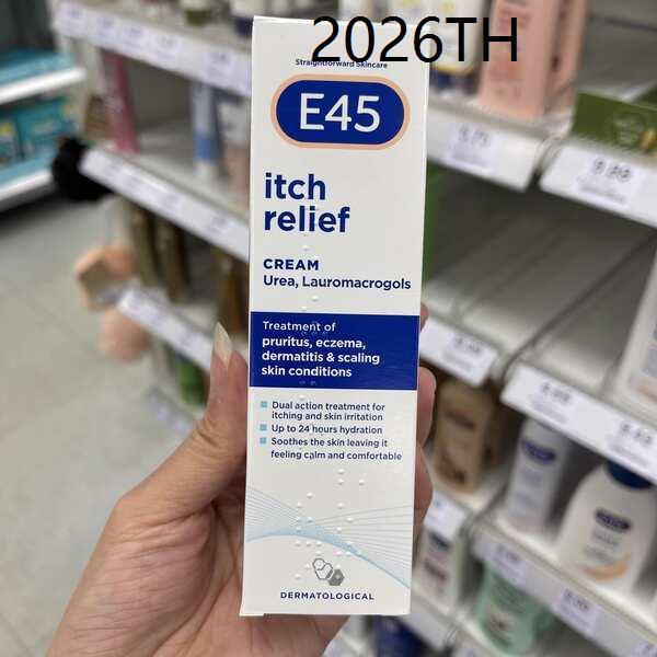 ใหม่ในสต็อก UK E45 Moisturizer Itch Relief Soothing และบรรเทาอาการคัน Moisturizing Cream Moisturizin