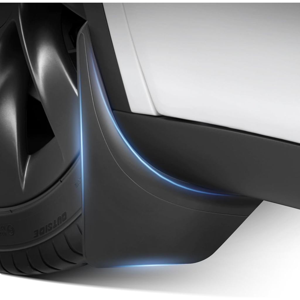 2025 Tesla New Model Y Juniper Accessories - Mud Flaps [ไม่จําเป็นต้องเจาะ] All-Weather Mud Guard Bo