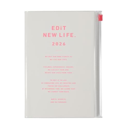 2026 Planner Schedule Book January 1 Page B6 Variant Typo Pocket Ivory EDiT 26WDR-ETA03-WH