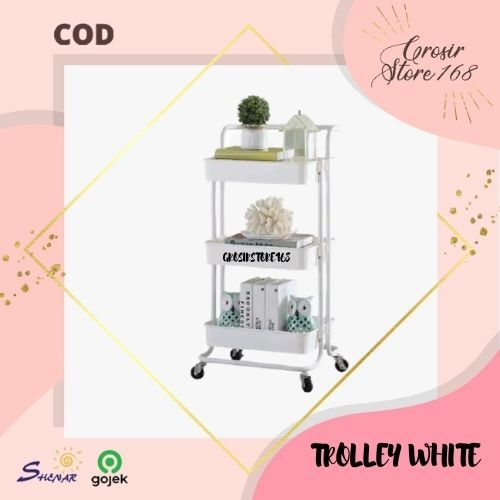 เชลซี 3-TIER SALON TROLLEY / 3 TIER SERVICE TROLLEY / แร็คแนวตั้ง