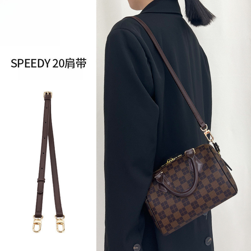 สายสะพายหนังแท้Dupont กระดาษLiner กันน้ำและปรับขนาดได้ สําหรับs-PEEDY20 Checkerboard