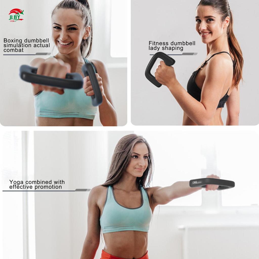 กีฬา Hand Shaped Dumbbells Jogging Walking Cardio Dumbbells สําหรับ Glute Bridge Butt ออกกําลังกาย