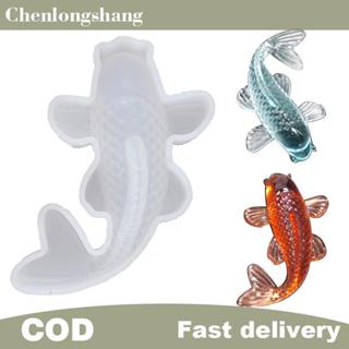 Chenlongshang 3D Lucky Koi ปลาแม่พิมพ์ซิลิโคน DIY เรซิ่นหล่อ…