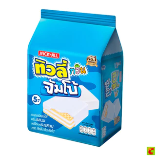 ทิวลี่ ทวิน จัมโบ้ เวเฟอร์ครีมนม เคลือบครีมรสนม 35 ก. แพ็ค 12