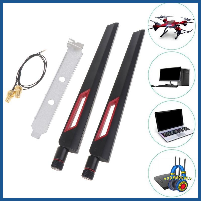 MOON MHF4 ถึง SMA เสาอากาศหญิงสาย WiFi สําหรับ 7260NGW 7265NGW 8260NGW