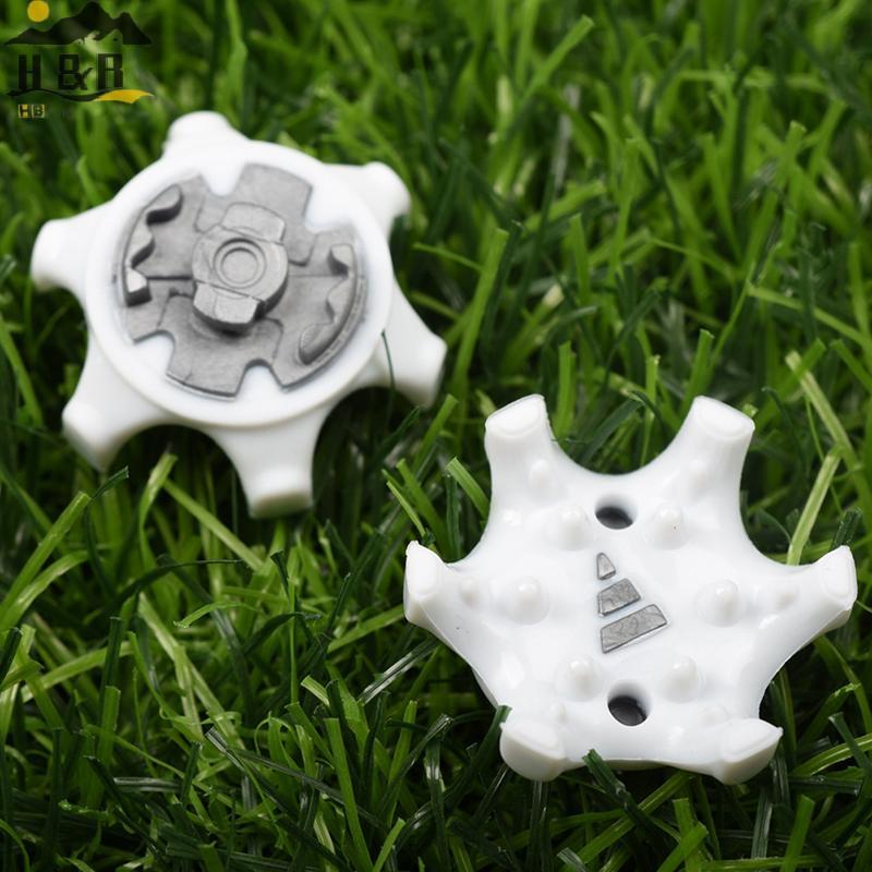 H&B Dec 14 ชิ้น/ล็อต สไตรบ์พลาสติก TPR เพื่อรองเท้ากอล์ฟ แบบเปิด Quick Twist