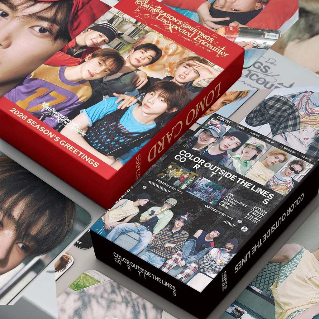 CORTIS อัลบั้ม Photocard 55 ชิ้น CORTIS 2026 SEASONS GREETINGS Lomocard สติกเกอร์