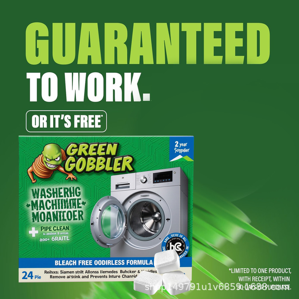 Spot Goods#Washing Machine Tub Cleaner Pipe Cleaning Front Load Deodorizing Cleaning Tablets Washing