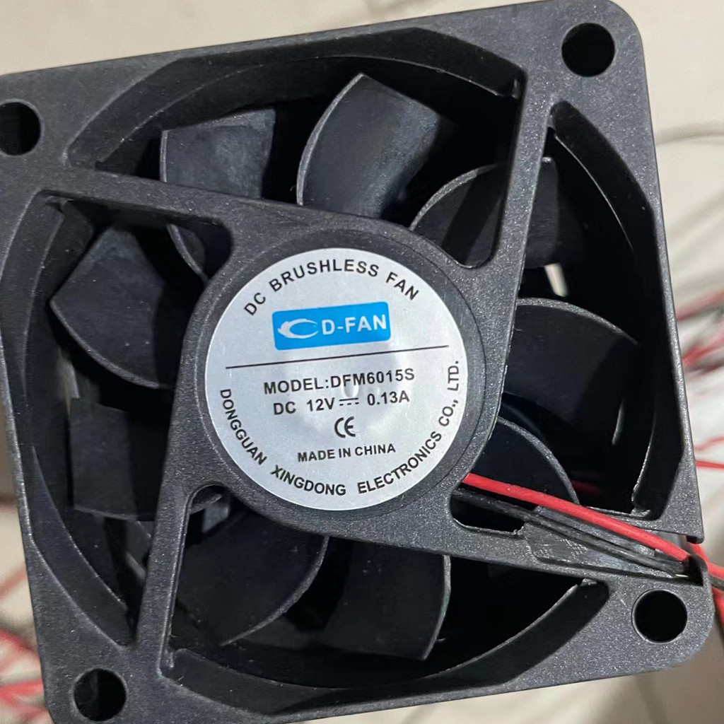 D-FAN DFM6020S 6015 6 ซม.12V 24V 0.2A 2-Cord Power แชสซีอุปกรณ์พัดลมระบายความร้อน