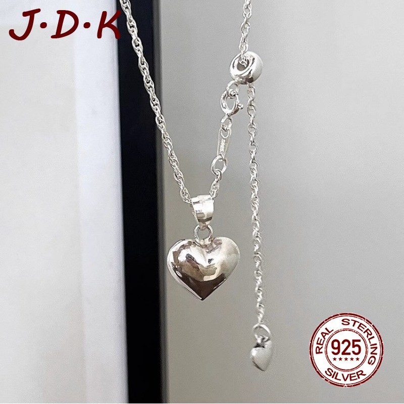 สร้อยคอจี้หัวใจเงิน 925 JDK