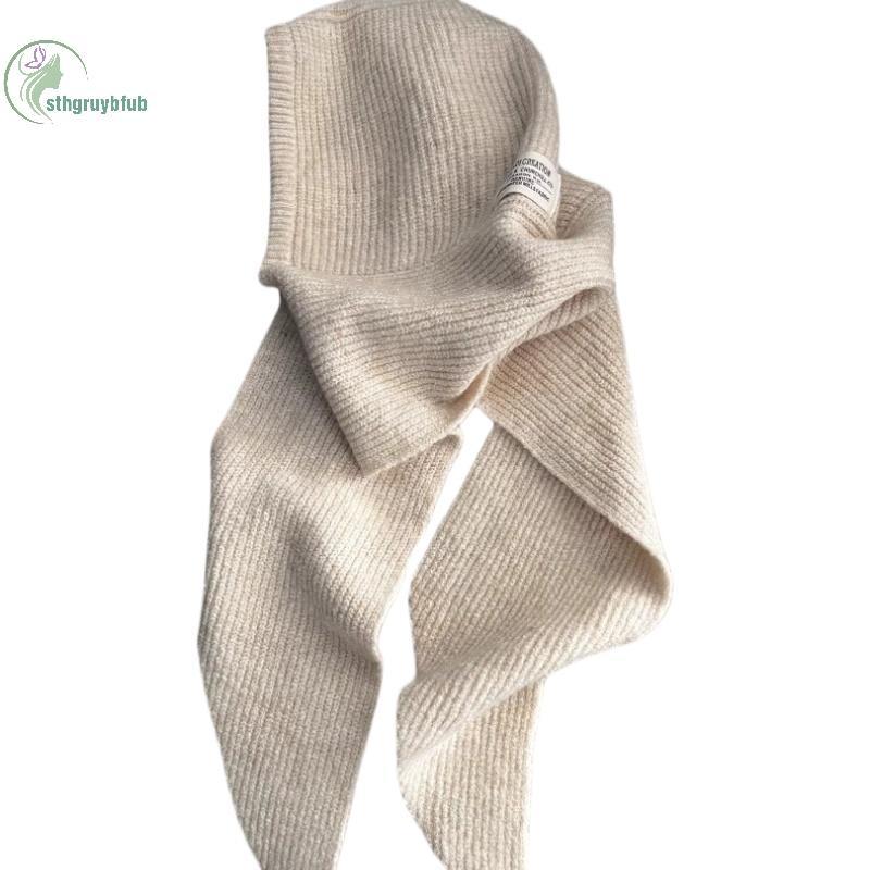 หมวกและผ้าพันคอขนสัตว์สำหรับผู้หญิง One Warm Earmuffs แฟชั่นฤดูใบไม้ร่วงและฤดูหนาว - รูปที่ 7