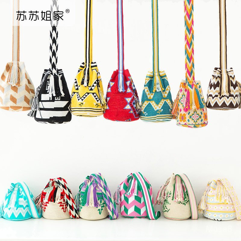 Sister Su Sus Classic wayuu Bag Wayu Lace diy ถักด้ายฝ้ายเส้นด้าย Ball วัสดุแพคเกจ