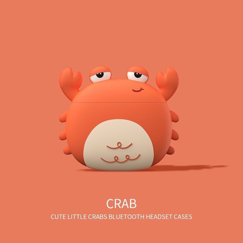 สําหรับ GOOJODOQ J201 J206 J228 J229 เคส Case หูฟังบุคลิกภาพรูปแบบปู