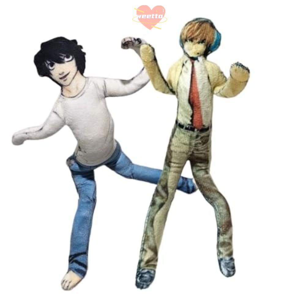 WETTO Light Yagami Plush, Soft Figure เรียวรูปร่าง L ตุ๊กตาตุ๊กตา, Creative 28 ซม.ยืดหยุ่น Joint หมอ