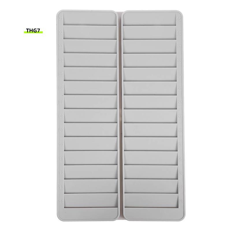 Belinda7Retractable Attendance Rack 28 Slots Rack Card Multi Slots Business Cards Ganizer แขวนผนัง