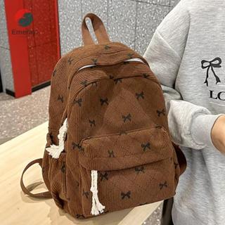 เอ็มเมอร์เรย์ กระเป๋าเป้สะพายหลังผู้หญิง ทำจากผ้าลูกฟูกและหน…