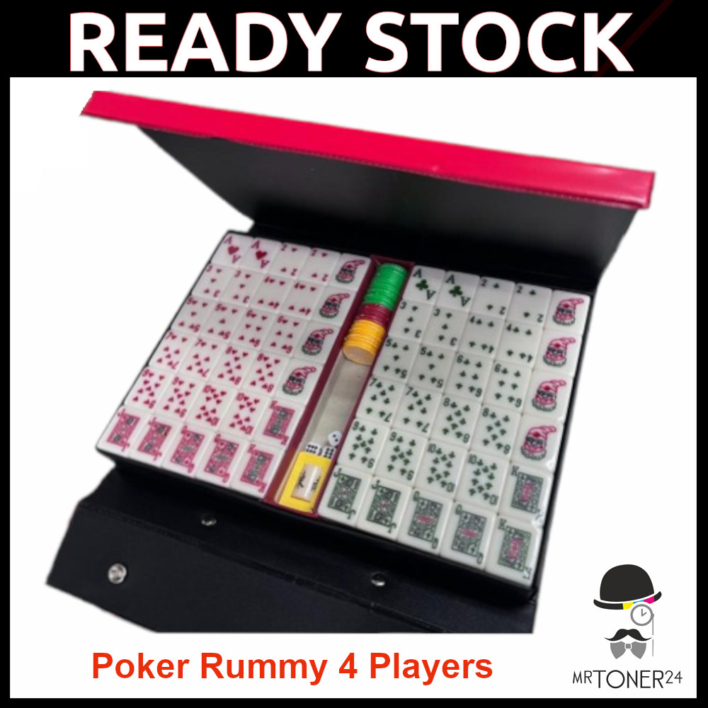 RM38 ไพ่นกกระจอกโป๊กเกอร์ Rummy / เครื่องเล่น Lami Poker 4 4 คน拉米