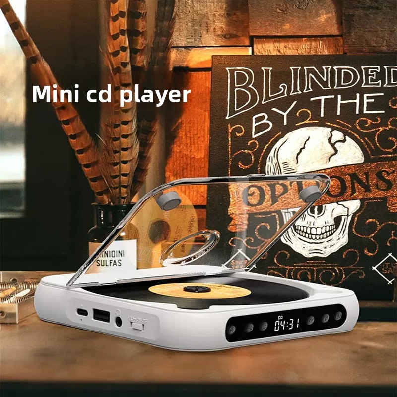 ใหม่แบบพกพา Audiophile CD Player นักเรียนภาษาอังกฤษฟัง Repeater CD Disc Player น้ําหนักเบาแบบพกพา Pl