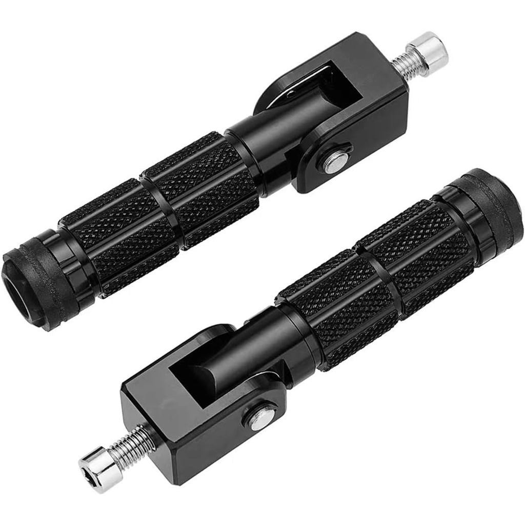 M8 Motorcycle Foldable Foot Pegs Front Footpeg Electric Car Anti-Skid Rearsets Footrest Bicycle 90 D