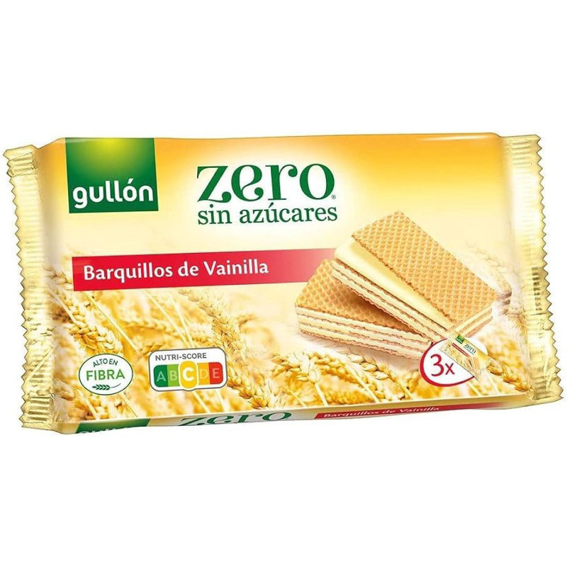 Gullon zero sugar free wafer chocolate/ vanilla vegan 2รส ช็อกโกแลต/วานิลลา จากสเปน เวเฟอร์ครีม ไม่ม