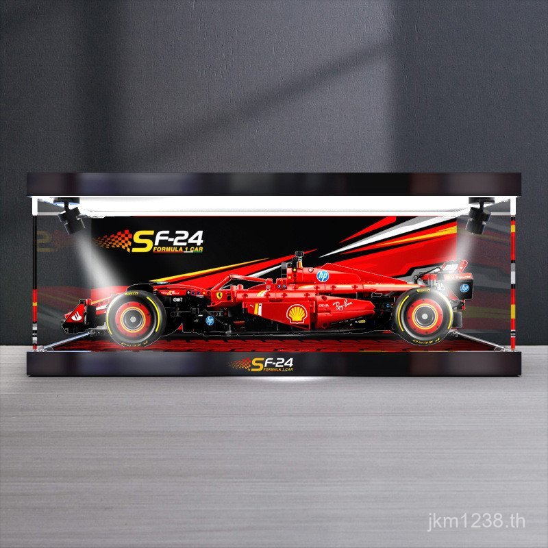 กล่องเก็บของที่เหมาะสมฝาครอบป้องกันฝุ่น 42207 Building Blocks HD Series Mechanical Set Lego Racing F