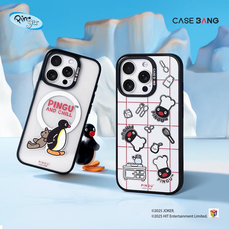 CASEBANG x Pingu Series เคสแม่เหล็ก ImagiSnap, เปลี่ยนกลับ, ป้องกันการตกกระแทกทหาร, สําหรับ iPhone 18 ProMax/18 Pro & 15–17