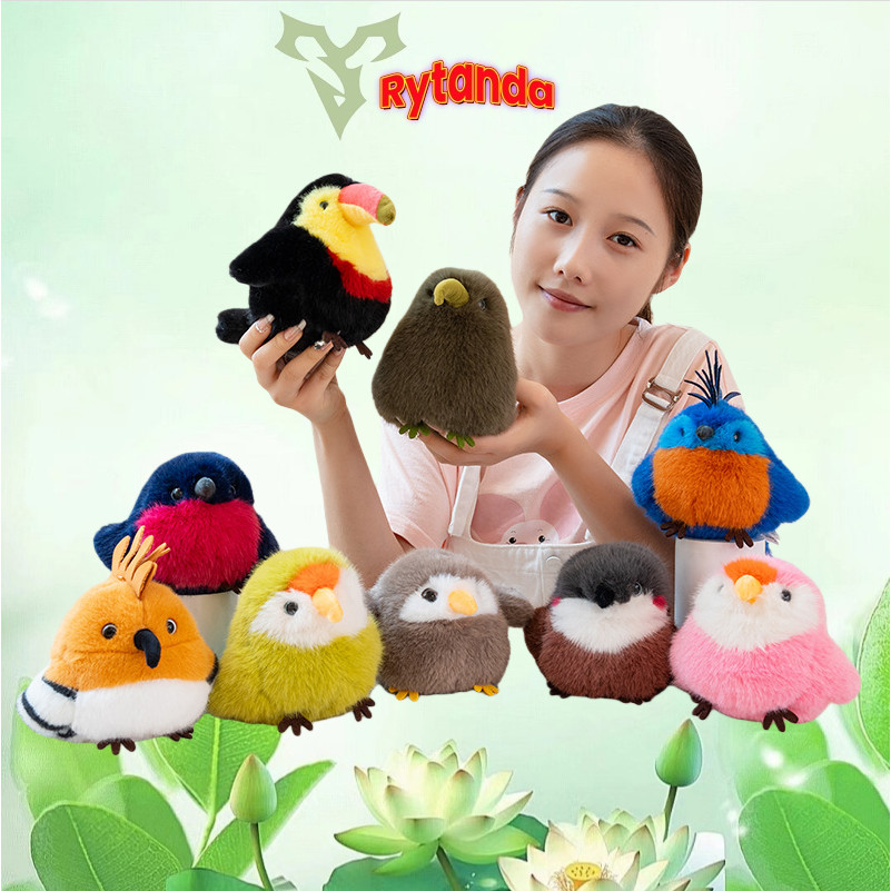 Rytanda นกแก้วนก Plushie ของเล่นน่ารักนกฮูก Toucan ตุ๊กตาตุ๊กตาของเล่นเด็กของขวัญคู่ Exchanging ตุ๊กตาของขวัญตกแต่งสํานักงานตุ๊กตาของเล่นนุ่มเด็กแฟนของขวัญคริสต์มาส