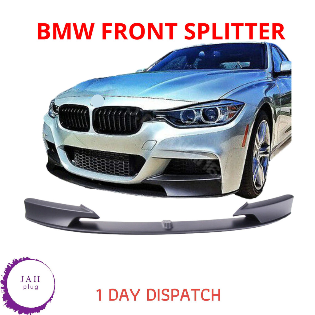 ด้านหน้า SPLITTER M SPORT PERFORMANCE MATT สีดําสําหรับ BMW 3 SERIES F30 F31 2011-2018