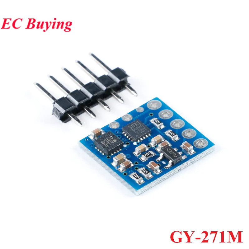 GY-271 GY-271M อิเล็กทรอนิกส์สามแกน Magnetic Field เข็มทิศ Magnetometer เที่ยวบินควบคุม Sensor Modul