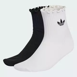adidas Lifestyle RUFFLE QUARTER SOCKS Unisex White KD8367
