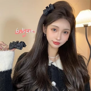 กิ๊บติดผมโบว์ธรรมดาหรูหราสําหรับผู้หญิงน่ารักลําลองกุทัณฑ์คว้าคลิปเครื่องประดับผมแฟชั่น