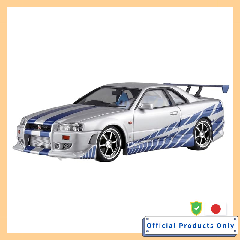AOSHIMA Movie Mechanical No.WS-02 1/24 Wild Speed R34 Skyline GT-R Plastic Model Kit
