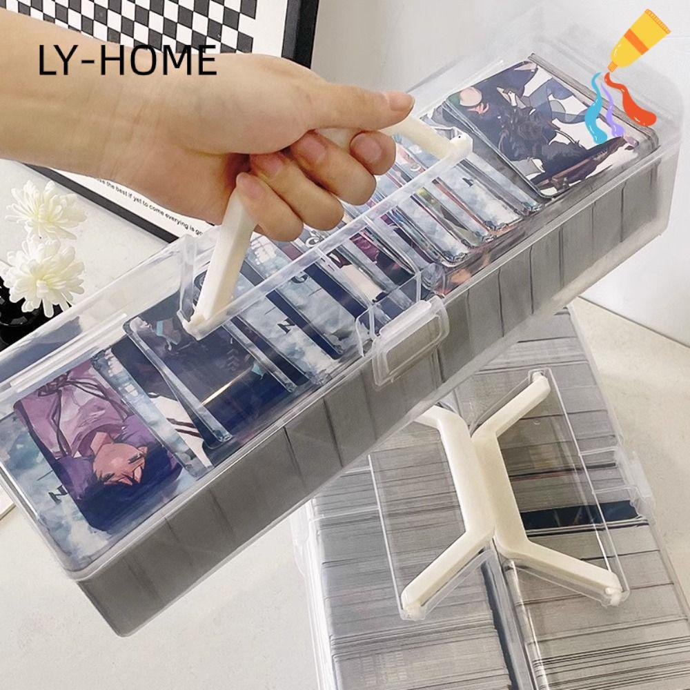 LIAOYING Photo Storage ,กล่องเก็บการ์ดโปร่งใสความจุขนาดใหญ่,รุ่นกล่องเก็บของพลาสติก Idol