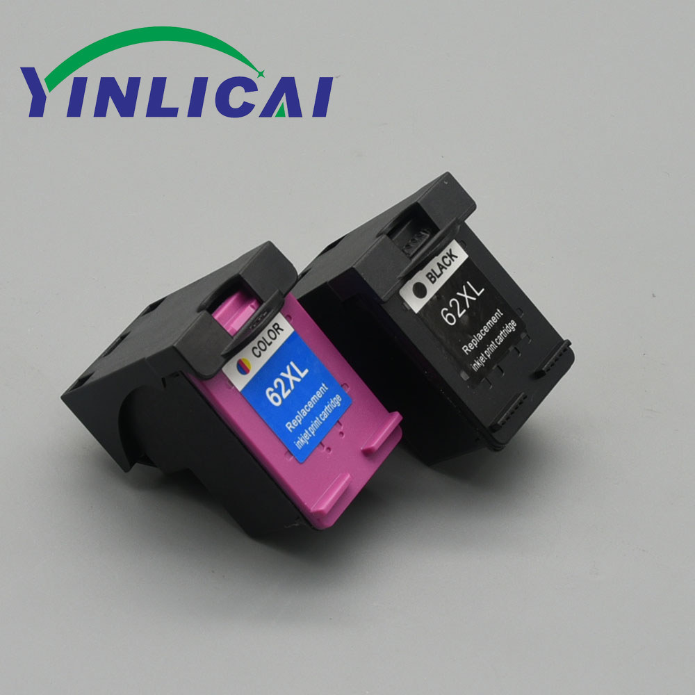 ใช้งานร่วมกับ HP 62 ตลับหมึก HP 62XL ตลับหมึก HP 62 สีดําหรือตลับหมึกสีสําหรับ OfficeJet 5740 5746 E