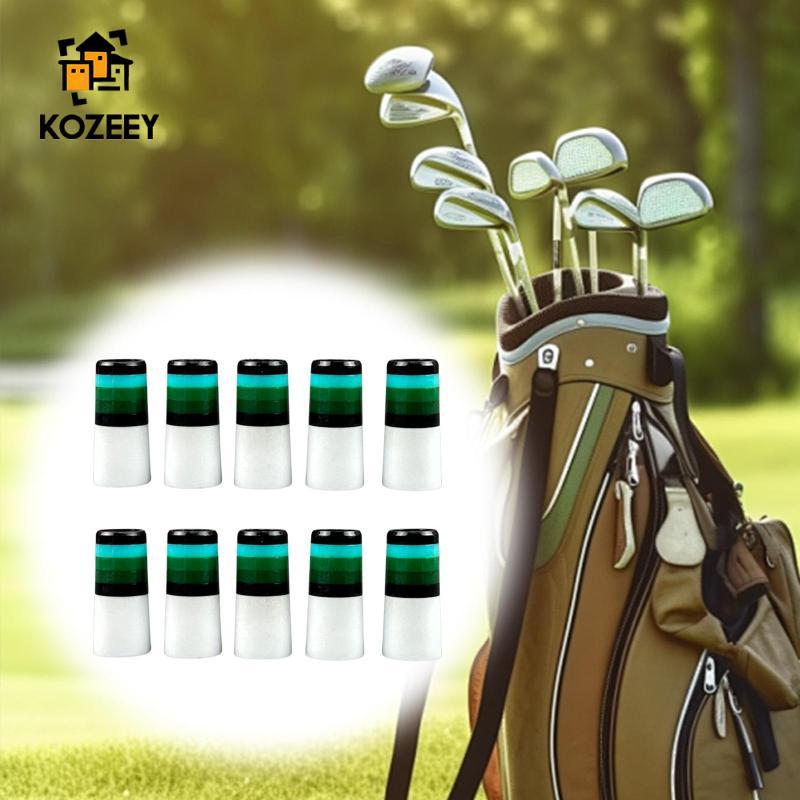 [KOZEEY] ชุด Ferrules กอล์ฟ 10 ชิ้น สำหรับกอล์ฟคลับ ปลายไม้ ทราย และวิดจ์ อัพเกรดได้อย่างง่ายดาย