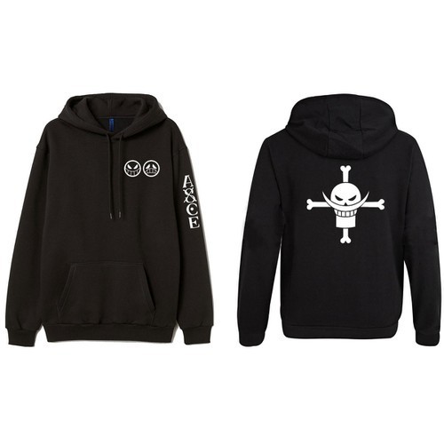 ACE One Piece Whitebeard Hoodie, เสื้อสเวตเตอร์หมวก ONE PIECE