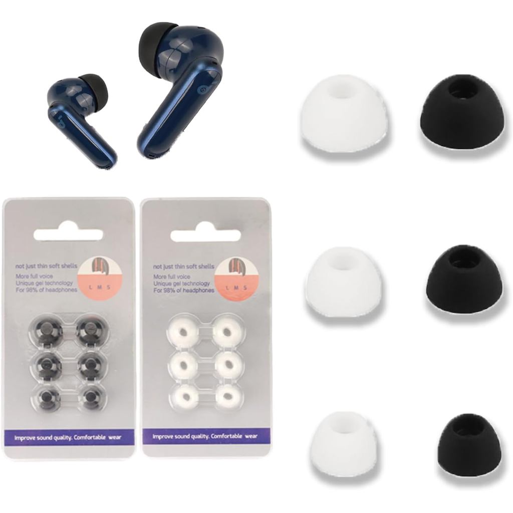 [6 คู่] หูฟังทดแทนสําหรับ Soundcore P40i โดย Anker,NOUKAJU หูฟังซิลิโคน,S/M/L 3 ขนาด, Earbuds Tips ส