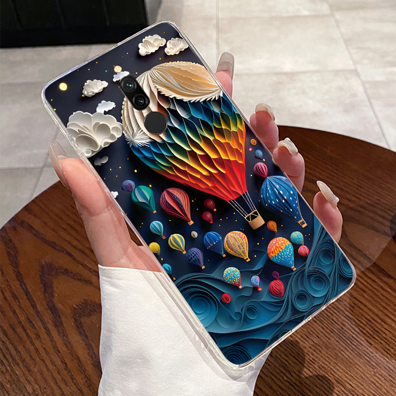 ปลอกสําหรับ Xiaomi Redmi 8 / Redmi 8A ซิลิโคนใส Jelly Soft TPU ฝาหลังกระต่ายน่ารักแมว Dinasaur เคสโทรศัพท์ - รูปที่ 3