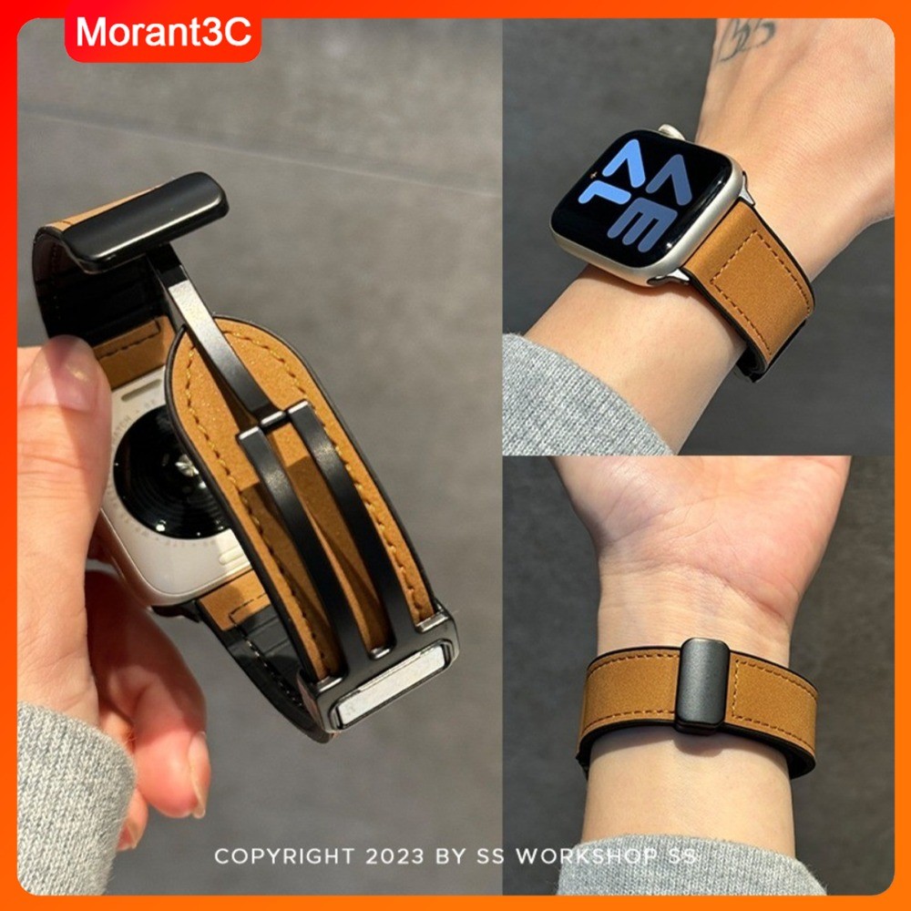 22 มม.หนัง + สายซิลิโคนสําหรับ Redmi นาฬิกา 5 Active/3 Lite สายรัดข้อมือแม่เหล็ก Clasp สร้อยข้อมือสําหรับ Xiaomi นาฬิกา S5/S4/S3/S2/S1 สายคล้อง