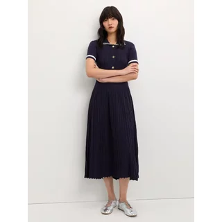 [Pomelo] เดรสคอปกโปโลกระโปรงพลีท / Pleated Polo Dress