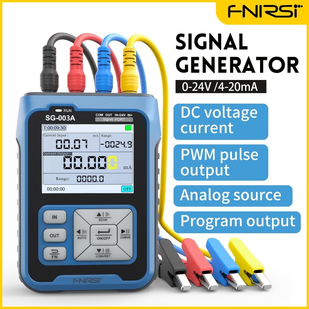 FNIRSI SG003A แหล่งสัญญาณ 010V ปรับแรงดันไฟฟ้าปัจจุบันจําลอง 420mA Gerador de sinal Sources เครื่องส