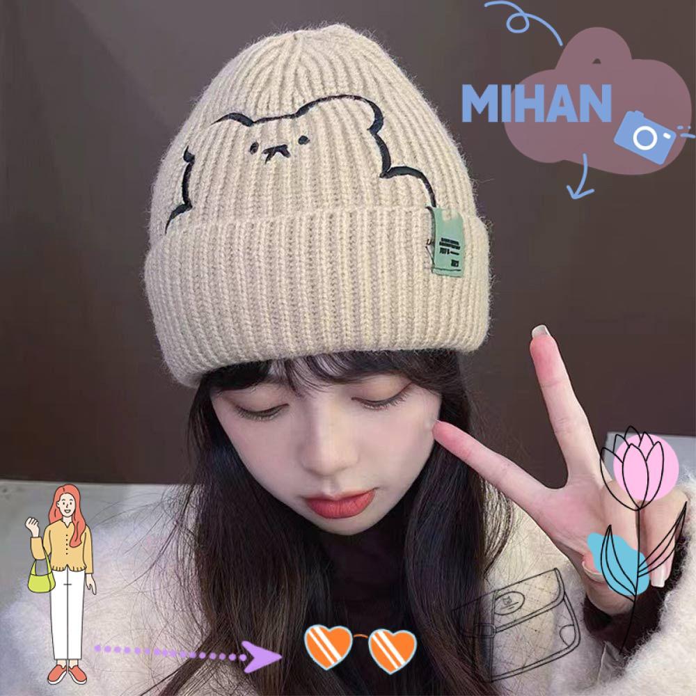 หมวกเบ้นเนอร์ถักจากขนสัตว์ MIHAN สไตล์สลังกี้ อบอุ่นและสวมใส่ง่ายสำหรับทุกคน