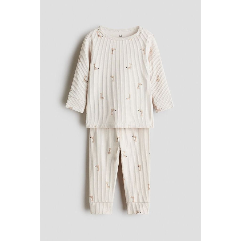 H&M(เอชแอนด์เอ็ม) ชุดคอตตอนริบด์ Infants Ribbed cotton set 0867135_22