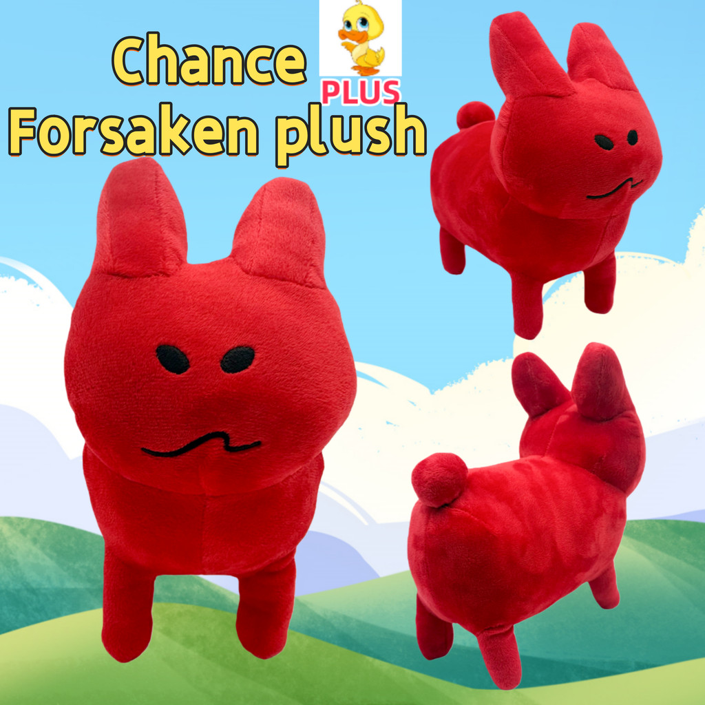 PLUS Chance Forsaken น่ารักกระต่ายสีแดงตุ๊กตาตุ๊กตา Gubby Plush ของเล่นเด็กมาพร้อมกับ Plushy ตุ๊กตาข