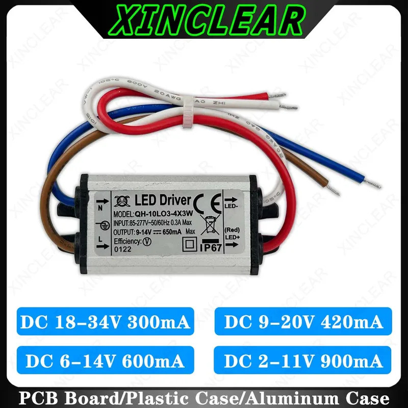 LED DC 18-34V 9-20V 6-14V 2-11V 300mA 420mA 600mA 900mA Transformers สําหรับ 3W 5W 7W 8W 9W 10W แหล่