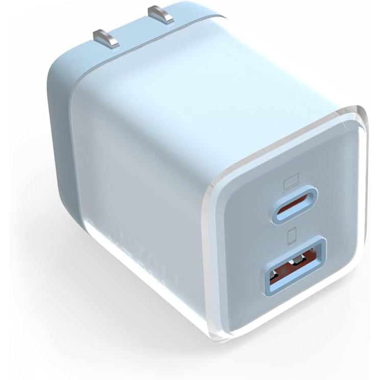 USB C Charger 70W, GaN 2 Port Compact Fast Wall Charger for MacBook Pro/Air, iPad Pro, Galaxy S23, D