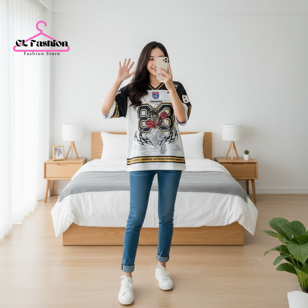 LUFFY Unisex 88 Oversize Retro Boxy Shirt Jersey