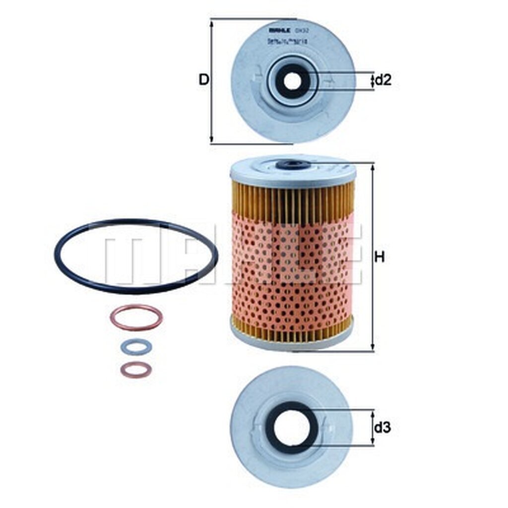 กรองเครื่อง BENZ 123 W123 G-CLASS W460 W463 S-CLASS W116 W126 SL R107 M110 M116 M117 MAHLE